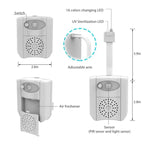 Assento de Sanita para Casa com Luz Noturna, DC 5V, Luz de Esterilização UV com Sensor de Movimento PIR
