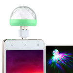 Luz de Palco Bola Mágica de Cristal LED RGB USB 4W com Adaptador Micro USB, com Adaptador Micro USB