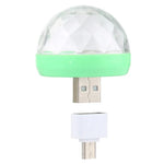 Luz de Palco Bola Mágica de Cristal LED RGB USB 4W com Adaptador Micro USB, com Adaptador Micro USB