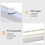 Luz Inteligente de Sensor de Corpo Humano com 1,8W 10 LEDs Luz Branca e Ecrã Amplo para Corredor e Armário, Versão a Bateria, 1,8W 10 LEDs Branco (Versão a Bateria)