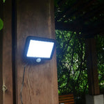 Luz Solar de Parede com Seis Grades, Indução Separada por Corpo Humano, Luz de Jardim à Prova de Água para Exterior, Luz de Rua, 120 COB