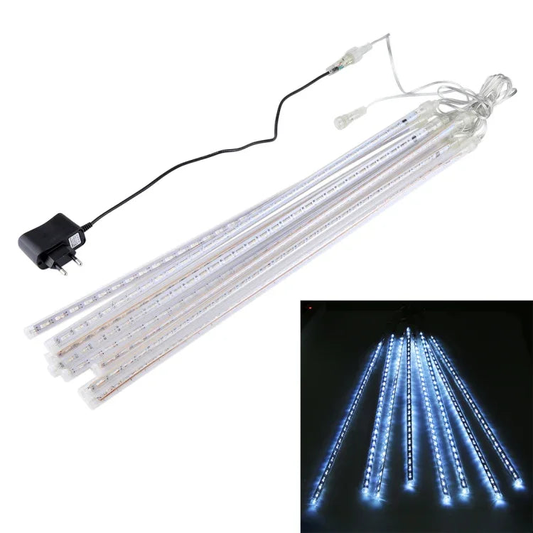 Luz Decorativa LED, Diâmetro do Tubo: 1,2cm, AC 100-240V, Plugue US, EU Opcional, 8 Unidades 50cm/Azul, 8 Unidades 50cm/Colorido, 8 Unidades 50cm/Branco
