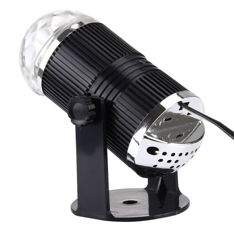 Mini Bola Mágica Rotativa LED de Palco 3W, Plugue UE