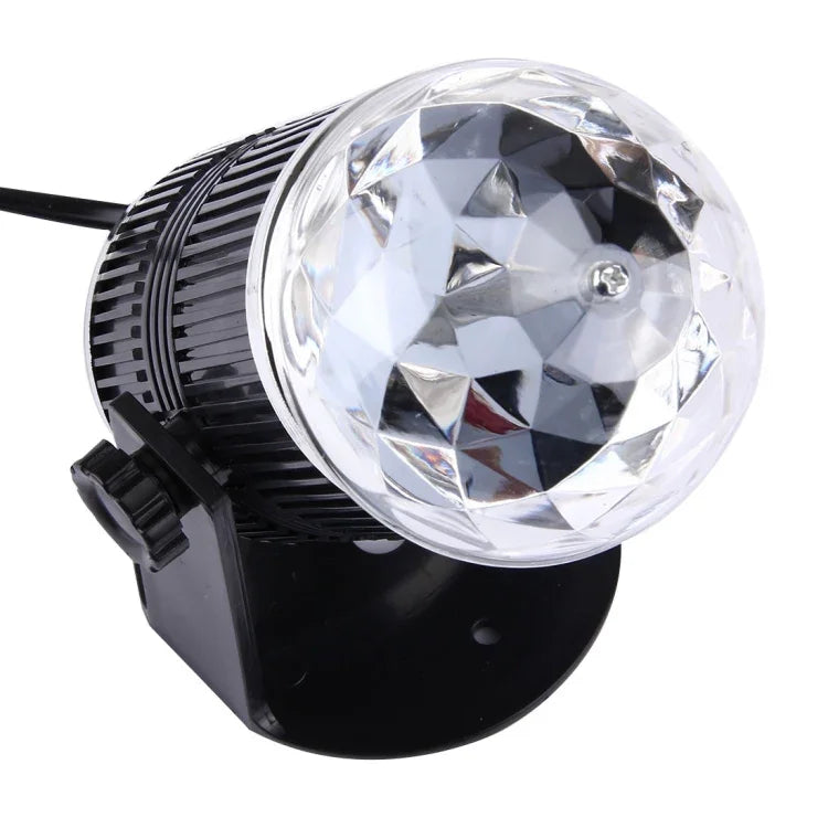 Mini Bola Mágica Rotativa LED de Palco 3W, Plugue UE