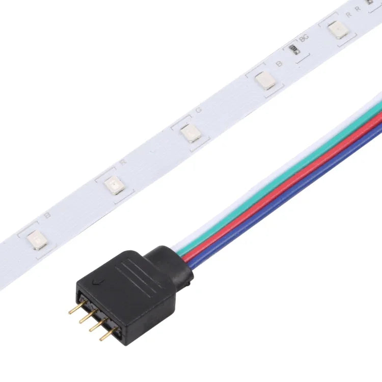 Luz de Corda LED RGB 2835 SMD, 60 LEDs/m, Comprimento: 5m, 12V 2A 100-240V, com Controlo Remoto de 44 Teclas, LED RGB 2835 SMD, 5m, com Controlo Remoto de 44 Teclas