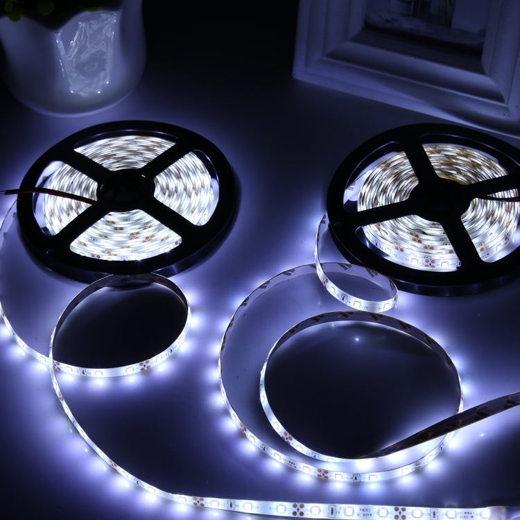 2 Unidades de Luz de Corda LED 2835 SMD Regulável, Luz Branca / Luz Branca Quente, 60 LEDs/m, Comprimento: 5m, 12V 2A 100-240V, LED 2835 SMD, 5m x 2