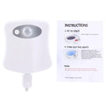 Luzes Noturnas LED para Interior com Sensor de Movimento, 8 Cores, Luz para Tampa de Sanita, LED1660, LED1660US