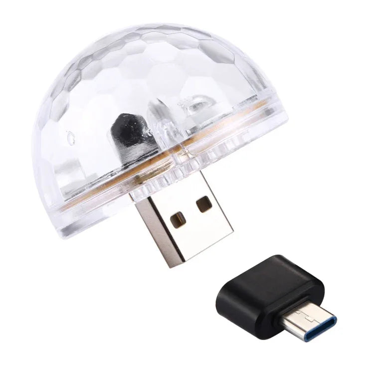 Luz de Efeito Disco DJ KTV com 4 LEDs Mini LED e Controlo por Som, LED1799, LED1799T