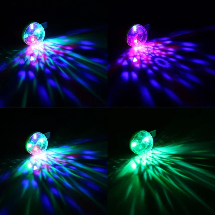 Luz de Efeito Disco DJ KTV com 4 LEDs Mini LED e Controlo por Som, LED1799, LED1799T