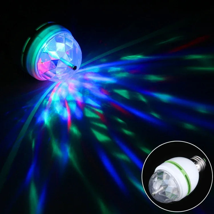 Lâmpada LED Automática Rotativa de Cor Completa para Festa Familiar / KTV / Bares / Hotéis / DJs, AC 85-260V