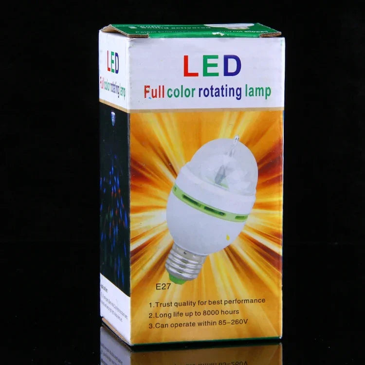 Lâmpada LED Automática Rotativa de Cor Completa para Festa Familiar / KTV / Bares / Hotéis / DJs, AC 85-260V