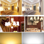 Lâmpada Economizadora SMD 5730, DC 12-30V, E27 36 LEDs Luz Branca, E27 36 LEDs Luz Branco Quente