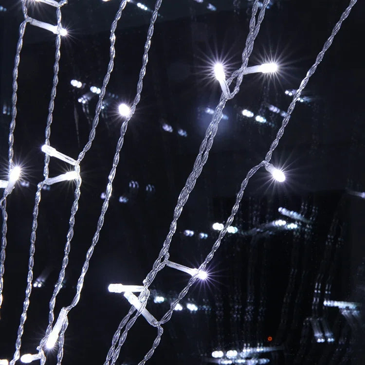 Luz Decorativa de Cordão de Fadas com 100 LEDs, Junta Final e 8 Funções, Plugue EUA, 10m Luz Branca