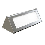 Luz de Parede Triangular com Sensor, 800 LM 48 LEDs SMD 2835, Painel Solar e Interruptor Oculto para Jardim / Pátio / Campismo Exterior (Prateado)