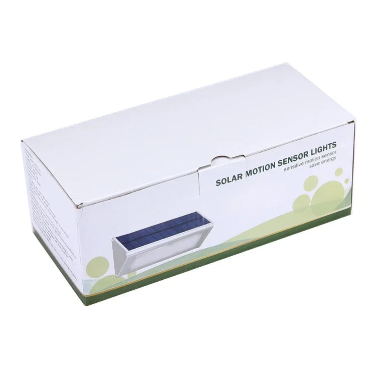 Luz de Parede Triangular com Sensor, 800 LM 48 LEDs SMD 2835, Painel Solar e Interruptor Oculto para Jardim / Pátio / Campismo Exterior (Prateado)