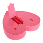 Luz de Mesa para Festa e Casamento Alimentada por 2 Pilhas AA, Coração (Rosa)