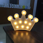 Luz de Mesa para Festa e Casamento Alimentada por 2 Pilhas AA, Pequena Coroa (Rosa), Pequena Coroa (Azul), Pequena Coroa (Branca)