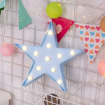 Luz de Mesa para Festa e Casamento Alimentada por 2 Pilhas AA, Pentagrama (Azul), Pentagrama (Branco), Pentagrama (Amarelo)