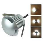Lâmpada Enterrada Polarizada LED 3W IP67 Impermeável, Lâmpada de Casca de Tartaruga para Jardim e Relva Exterior, Luz Quente 3000K Q1 Luz Unidirecional, Luz Quente 3000K Q1