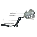 Lâmpada Enterrada Polarizada LED 3W IP67 Impermeável, Lâmpada de Casca de Tartaruga para Jardim e Relva Exterior, Luz Quente 3000K Q2 Luz Bidirecional, Luz Quente 3000K Q2
