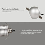 Lâmpada Enterrada Polarizada LED 3W IP67 Impermeável, Lâmpada de Casca de Tartaruga para Jardim e Relva Exterior, Luz Quente 3000K Q2 Luz Bidirecional, Luz Quente 3000K Q2
