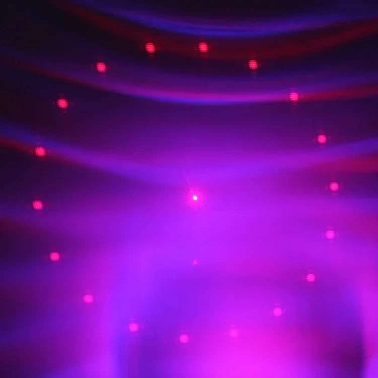 Lâmpada de Luz Estelar Fantástica e Romântica para Decoração Familiar, Luz de Ambiente para KTV, Discoteca, Pub e Festa com Suporte, Activação por Som, Reprodução Automática e Controlo Remoto Manual