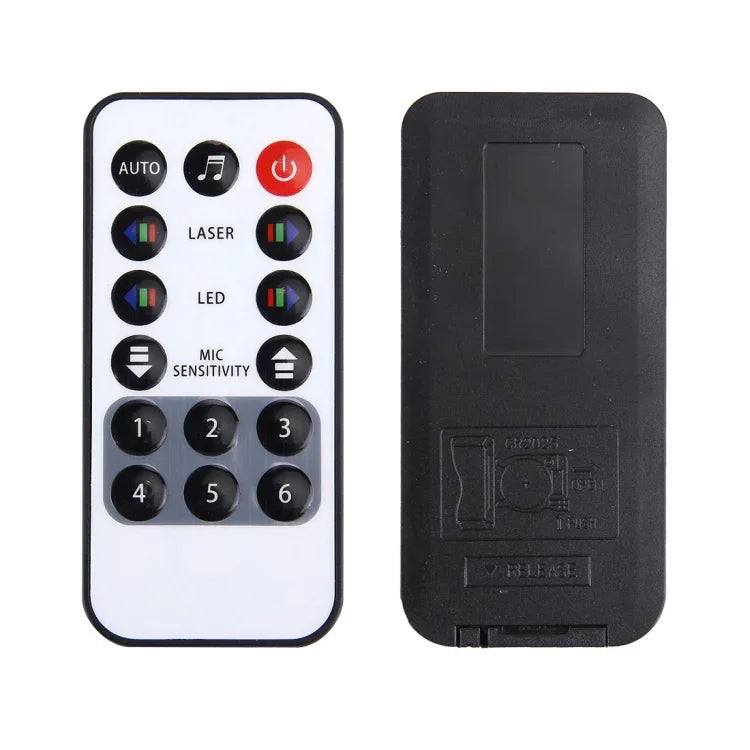 Lâmpada de Luz Estelar Fantástica e Romântica para Decoração Familiar, Luz de Ambiente para KTV, Discoteca, Pub e Festa com Suporte, Activação por Som, Reprodução Automática e Controlo Remoto Manual