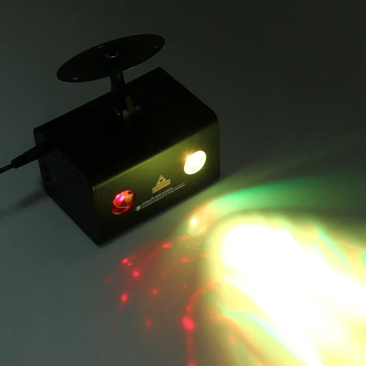 Lâmpada de Luz Estelar Fantástica e Romântica para Decoração Familiar, Luz de Ambiente para KTV, Discoteca, Pub e Festa com Suporte, Activação por Som, Reprodução Automática e Controlo Remoto Manual