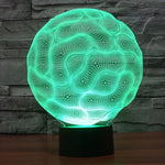Lâmpada de Secretária Estéreo Visual Criativa com Descoloração de 7 Cores, Luz Noturna, Estilo Cérebro