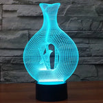 Lâmpada de Secretária Estéreo Visual Criativa com Descoloração de 7 Cores, Luz Noturna, Estilo Pássaro na Gaiola