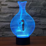 Lâmpada de Secretária Estéreo Visual Criativa com Descoloração de 7 Cores, Luz Noturna, Estilo Pássaro na Gaiola
