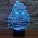 Lâmpada de Secretária Estéreo Visual Criativa com Descoloração de 7 Cores, Luz Noturna, Estilo Cabaça Branca