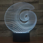 Lâmpada de Secretária Estéreo Visual Criativa com Descoloração de 7 Cores, Luz Noturna, Estilo Abstrato