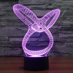 Lâmpada de Secretária Estéreo Visual Criativa com Descoloração de 7 Cores, Luz Noturna, Estilo Abstrato Modelo 2