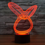Lâmpada de Secretária Estéreo Visual Criativa com Descoloração de 7 Cores, Luz Noturna, Estilo Abstrato Modelo 2