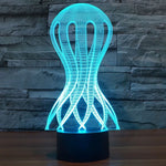 Lâmpada de Secretária Estéreo Visual Criativa com Descoloração de 7 Cores, Estilo Acaleph