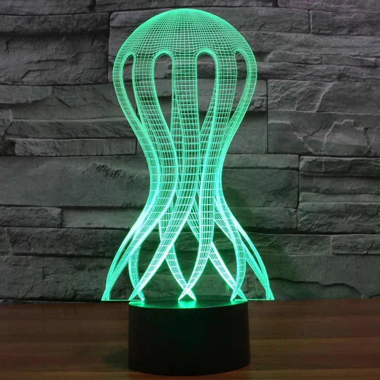 Lâmpada de Secretária Estéreo Visual Criativa com Descoloração de 7 Cores, Estilo Acaleph