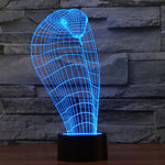 Lâmpada de Secretária Estéreo Visual Criativa com Descoloração de 7 Cores, Estilo Cobra