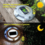 Lâmpada Enterrada LED Solar IP68 Impermeável para Jardim e Relva Exterior