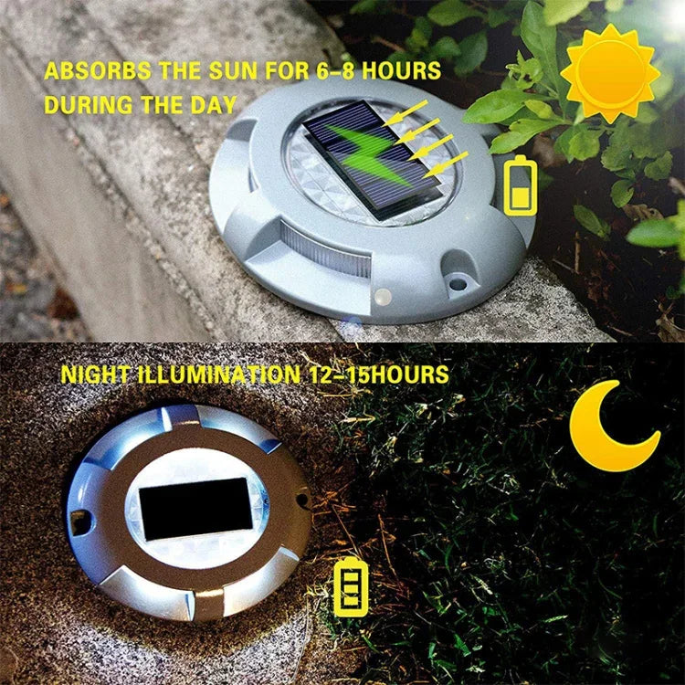 Lâmpada Enterrada LED Solar IP68 Impermeável para Jardim e Relva Exterior