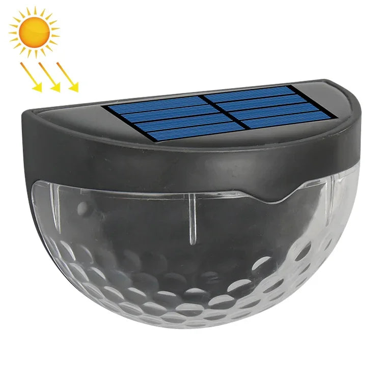 Luz de Cerca Solar Exterior com 6 LEDs em Forma de Gota de Água