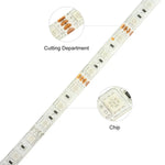 300 LEDs SMD 5050 Luz Colorida Controle Remoto por APP Compatível com Alexa & Google Home