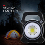 Lâmpada de Camping Portátil com Painel Solar