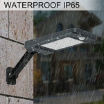 Luz de Parede Solar para Exterior 12W 56 LEDs SMD 2835 IP65 à Prova de Água com Controlo Remoto e Sensor de Movimento