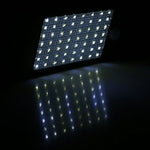 Luz de Parede Solar para Exterior 12W 56 LEDs SMD 2835 IP65 à Prova de Água com Controlo Remoto e Sensor de Movimento