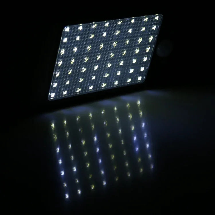 Luz de Parede Solar para Exterior 12W 56 LEDs SMD 2835 IP65 à Prova de Água com Controlo Remoto e Sensor de Movimento