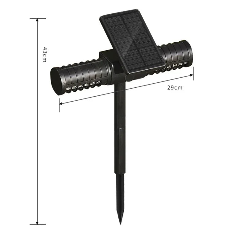 Luz Mata-Mosquitos Solar SZ-16008 para Exterior IP65 à Prova de Água, LED para Jardim, Plug de Chão, Armadilha Decorativa para Relva