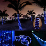 Painel Solar Resistente à Água 50 LED, 5m 50LED Luz Azul, 5m 50LED Luz Branca, 5m 50LED Luz Branca Quente