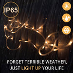 Painel Solar Resistente à Água 50 LED, 5m 50LED Luz Azul, 5m 50LED Luz Branca, 5m 50LED Luz Branca Quente