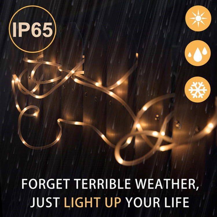 Painel Solar Resistente à Água 50 LED, 5m 50LED Luz Azul, 5m 50LED Luz Branca, 5m 50LED Luz Branca Quente